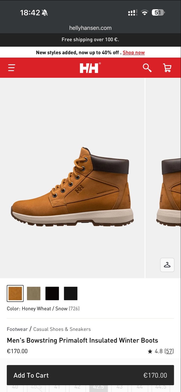 Helly Hansen Bowstring Primaloft Boots maat 42.5, Ophalen of Verzenden, Nieuw, Bruin, Boots