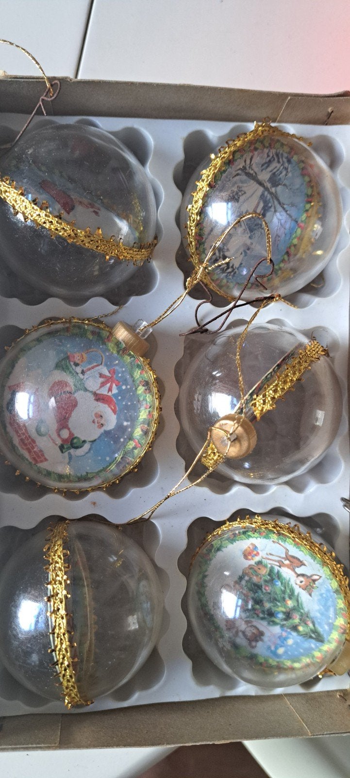 vintage kerstballen, Diversen, Kerst, Ophalen of Verzenden, Gebruikt