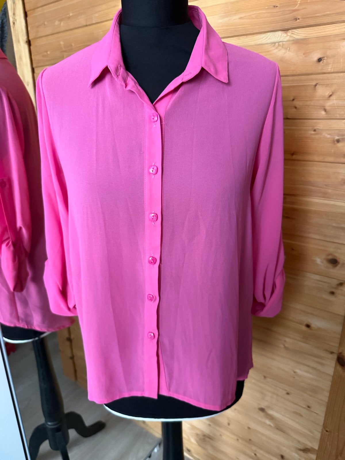 Roze blouse met lange mouwen maat M, Kleding | Dames, Ophalen of Verzenden, Zo goed als nieuw, Maat 38/40 (M), Roze