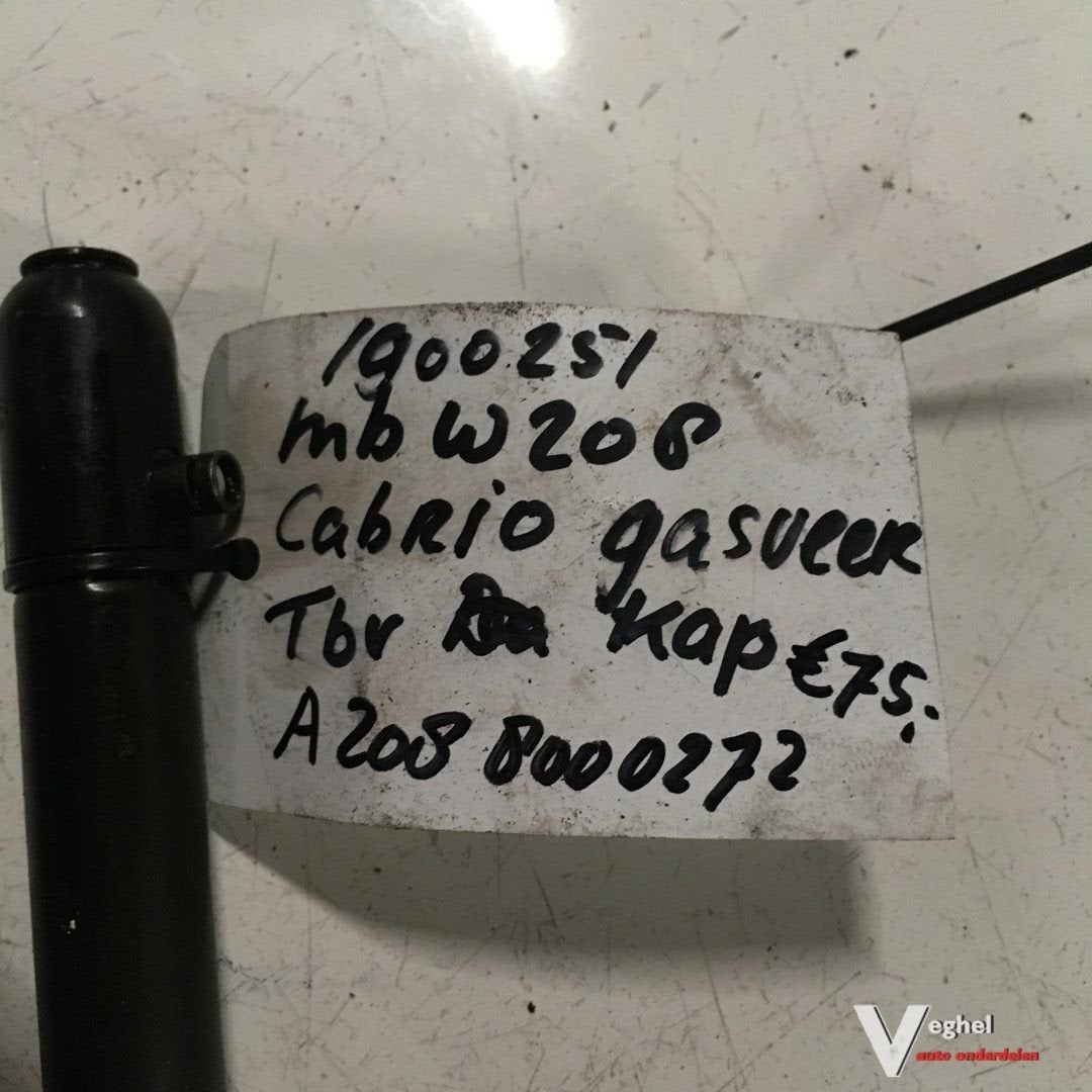 Mercedes W202 Cabrio 1998 Gasveer tbv Cabriokap A 208 800 02, Gebruikt, -, -, Ophalen of Verzenden