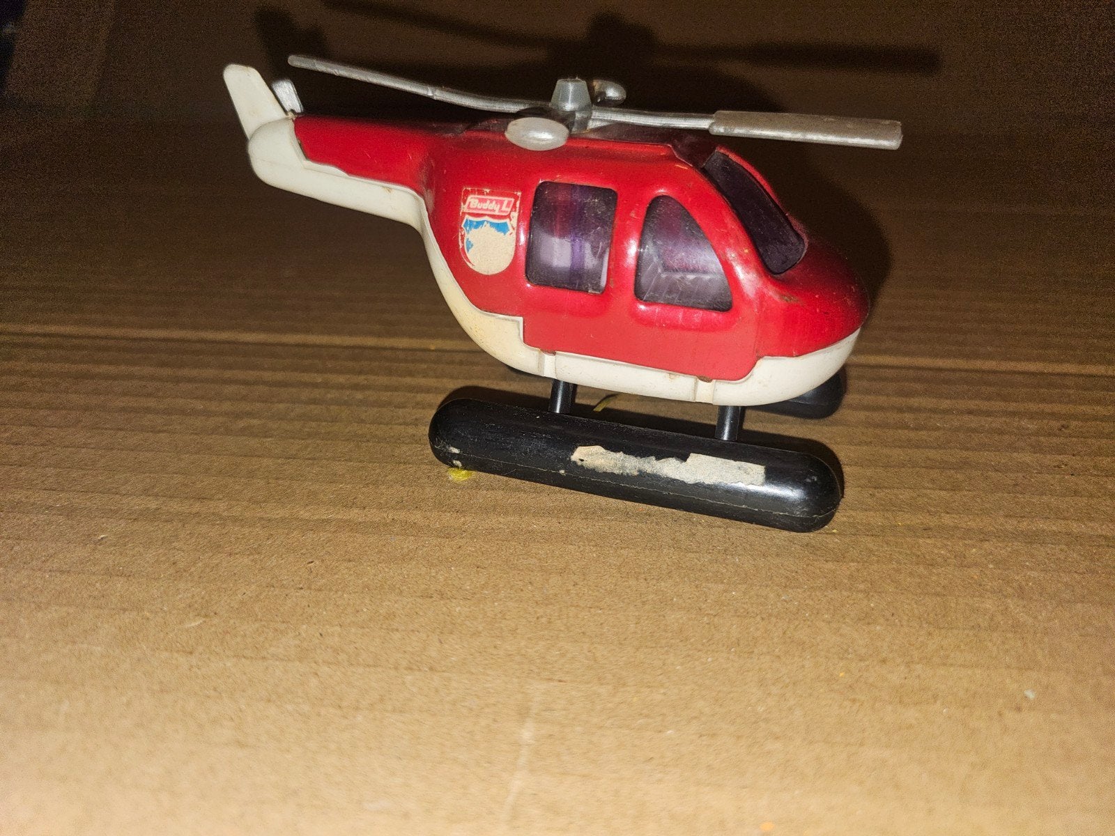 Vintage rood speelgoedhelikopter, Ophalen of Verzenden, Gebruikt, Jongen of Meisje