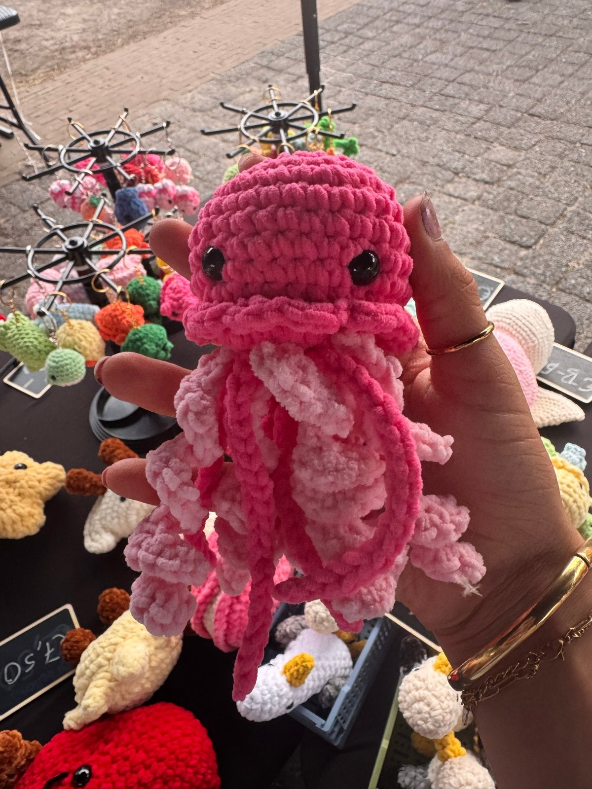 Super mooie handgemaakte gehaakte kwal knuffel, Overige merken, Overige typen, Nieuw, Ophalen of Verzenden