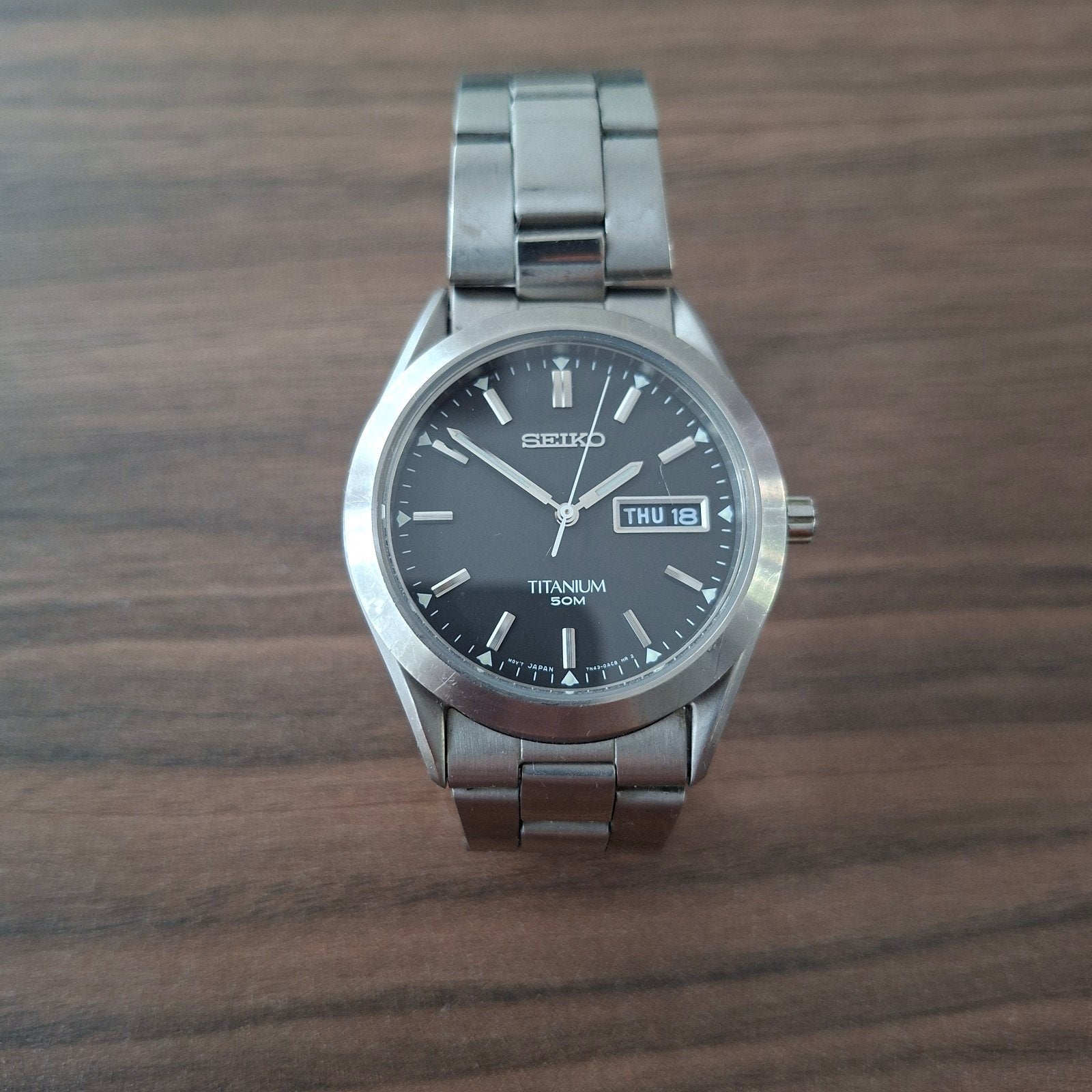 Seiko Titanium Polshorloge - Dag/Datum - Herenhorloge, Sieraden, Tassen en Uiterlijk, Horloges | Heren, Gebruikt, Polshorloge