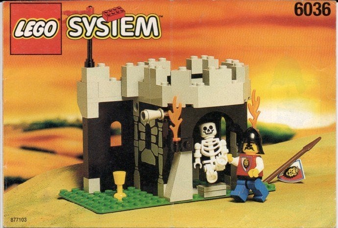 Lego 6036 Skeleton Surprise Royal Knights, Gebruikt, Lego, Ophalen of Verzenden, Castle