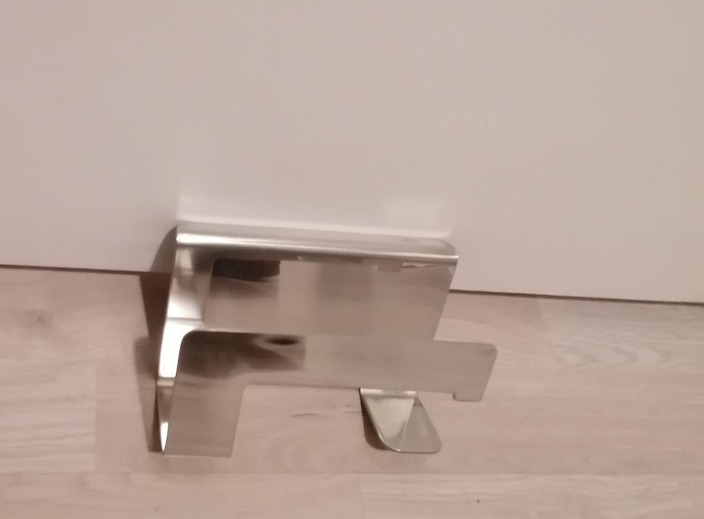 Roestvrijstalen toiletrolhouder, Ophalen of Verzenden, Gebruikt, Grijs, Overige typen