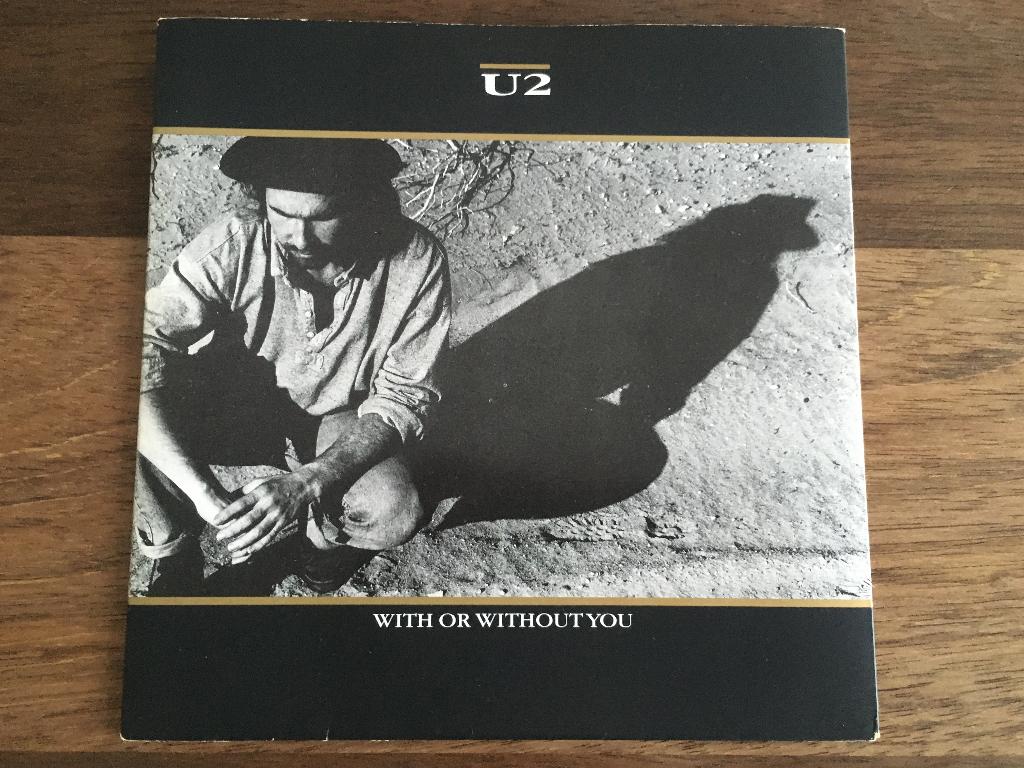 Vinyl Single U2 With Or Without You, Gebruikt, 7 inch, Ophalen of Verzenden, Pop