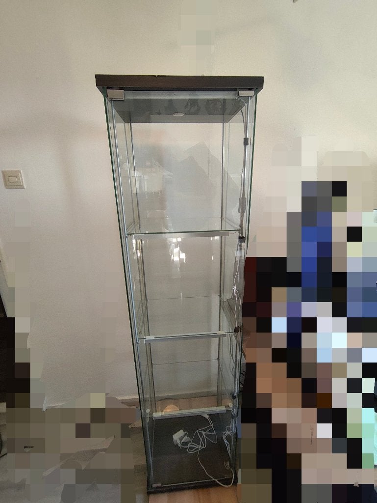 Detolf IKEA vitrinekast, Ophalen, Met plank(en), Minder dan 50 cm, Gebruikt