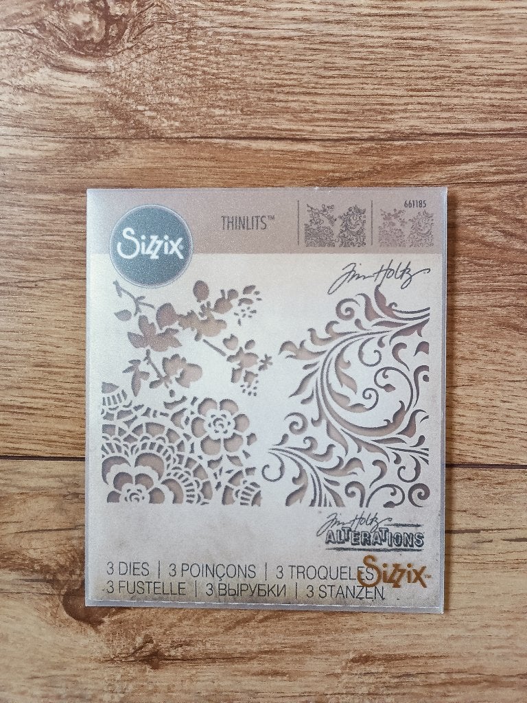 Sizzix 661185 Mixed Media #2 Thinlits by Tim Holtz (3/Pack), Ophalen of Verzenden, Zo goed als nieuw, Sizzix