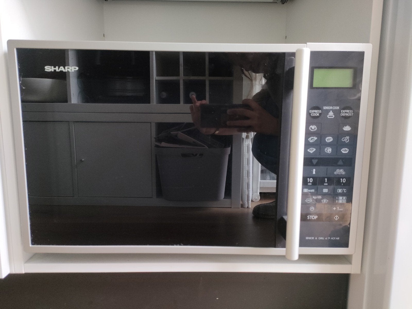 Combimagnetron en magnetronoven - Vrijstaand - 40L, Ophalen, Combimagnetron, Gebruikt, Hete lucht