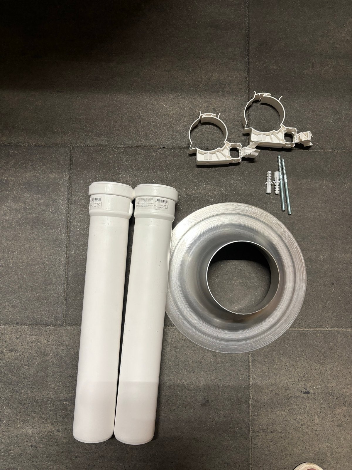 Ventilatie onderdelen: , buizen, klemmen, plaat, Ophalen of Verzenden, Nieuw, Ventilator en Afzuiger