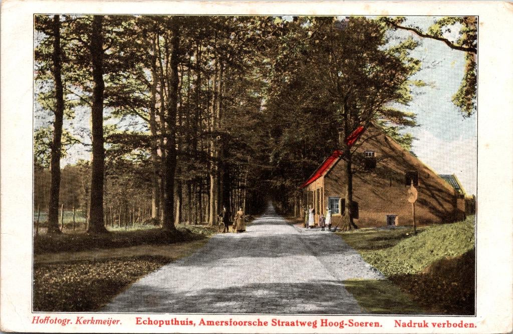 Hoog-Soeren - Echputhuis Amersfoortsche Straatweg 2x 1927, Verzenden, 1920 tot 1940, Gelopen, Gelderland