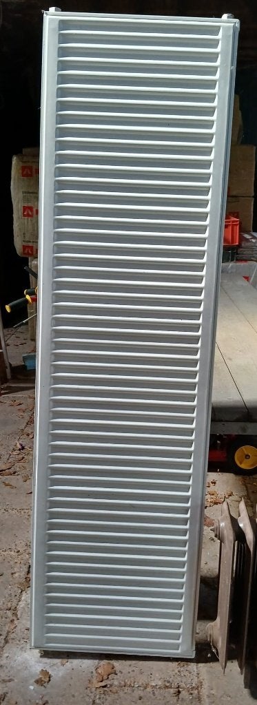 enkele radiator 50*180*6,5 cm, 12 jaar oud wit met beugels, Ophalen, 30 tot 80 cm, Gebruikt, Radiator
