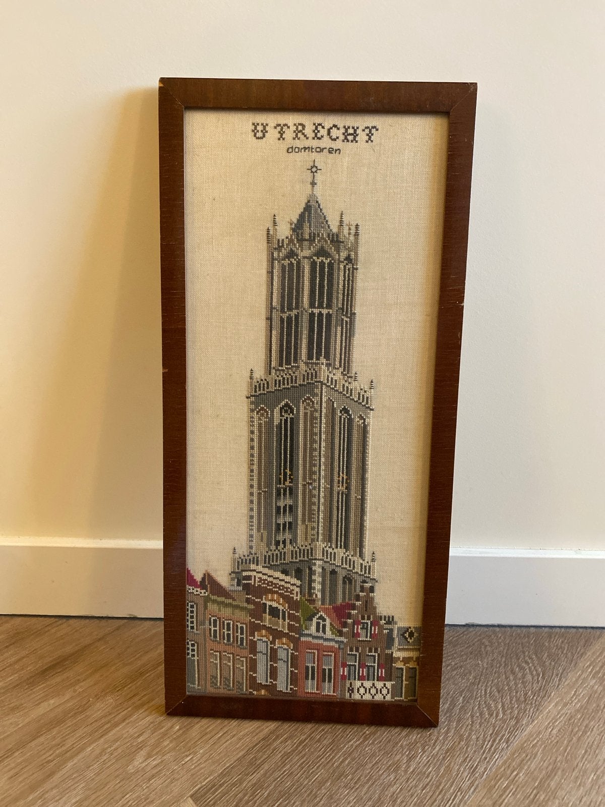 Domtoren Utrecht in lijst, Ophalen, Gebruikt, Meerkleurig, Vintage