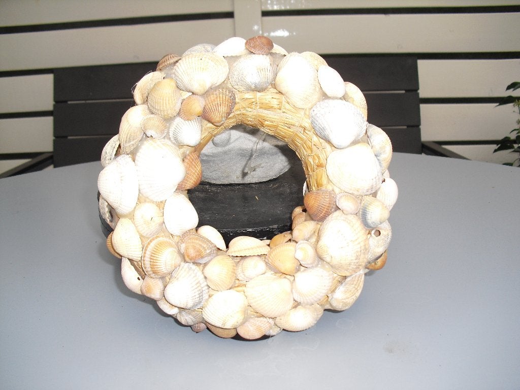 TE KOOP MOOIE SCHELPENKRANS, Ophalen, Zo goed als nieuw