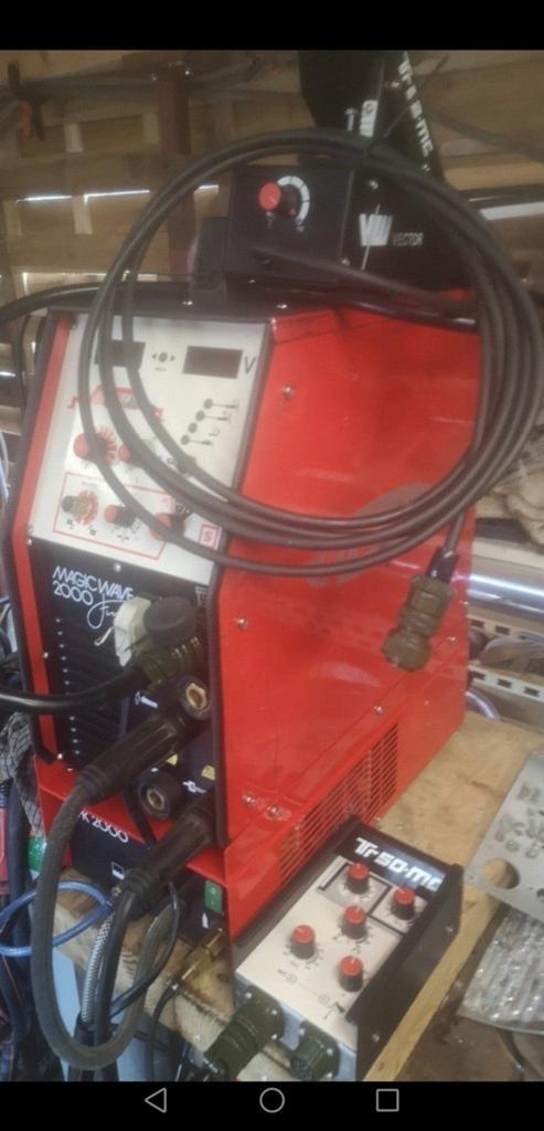 Tig : Fronius magicwave 2000 fuzzy acdc puls 230v 16 amp, Ophalen, 150 tot 250 ampère, Tig