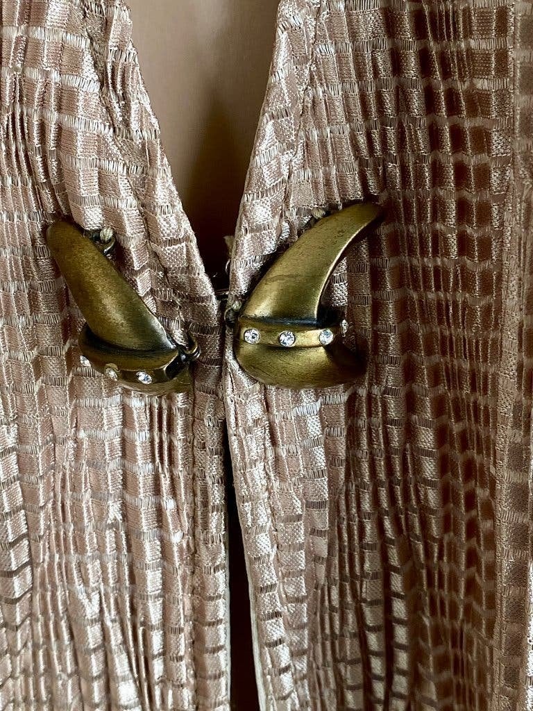 J106 Joseph Ribkoff: maat 40/42=M lang vest feest beige/goud, Kleding | Dames, Maat 38/40 (M), Beige, Joseph Ribkoff, Ophalen of Verzenden