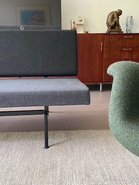 Gispen slaapbank, Ophalen, Verstelbaar, Grijs, 75 cm