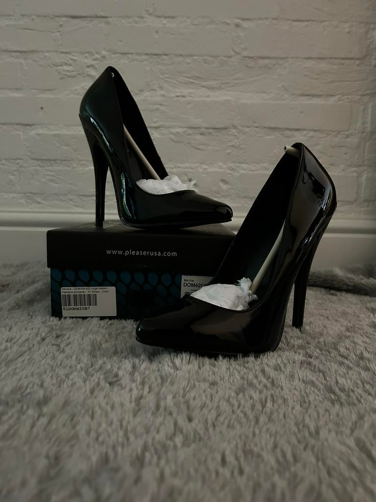 Pleaser, Devious Domina 420 Maat 37, Zwart, Nieuw, Ophalen of Verzenden, Schoenen met hoge hakken