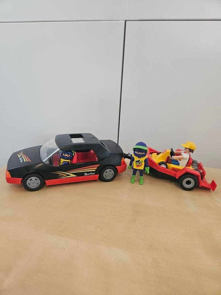 Playmobil 4442 raceauto met go-kart, Ophalen of Verzenden