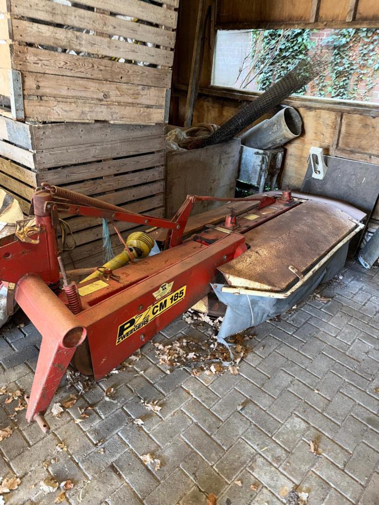 Pz 185 maaier, Ophalen, Oogstmachine