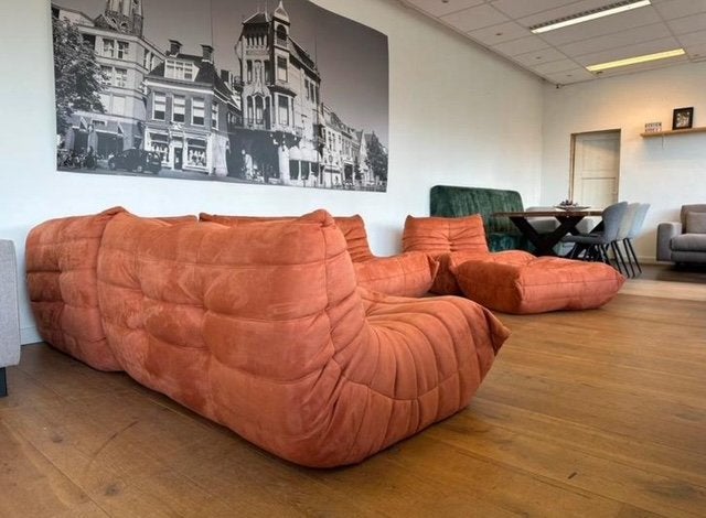 Hoekbank in de stijl van Ligne Roset, NIEUW!, Nieuw, Ophalen of Verzenden, Vierpersoons of meer, Stof