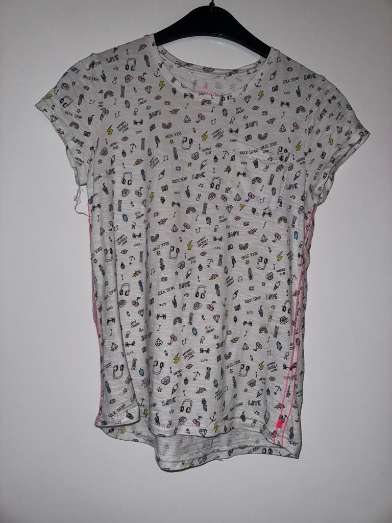 Shirt tshirt 146 152 regenboog, Kinderen en Baby's, Verzenden, Gebruikt, Meisje, Shirt of Longsleeve