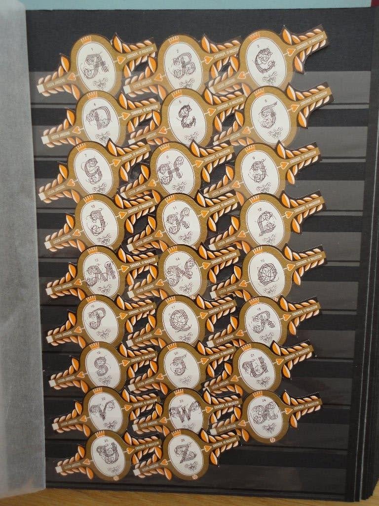 sigarenbandjes 76= 26st ABC, Verzamelen, Ophalen of Verzenden, Gebruikt, Sigarenbandjes