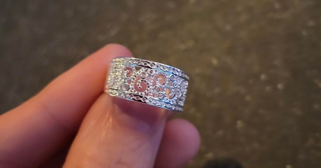 Nieuwe zilveren dames ring, Sieraden, Tassen en Uiterlijk, Ringen, 19 tot 20, Nieuw, Ophalen of Verzenden, Dame