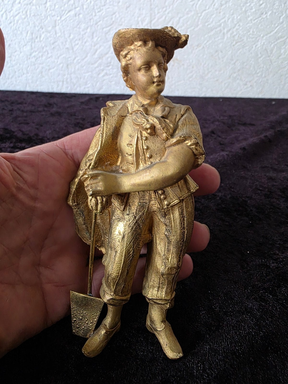 verguld mannetje van een klok, Ophalen of Verzenden