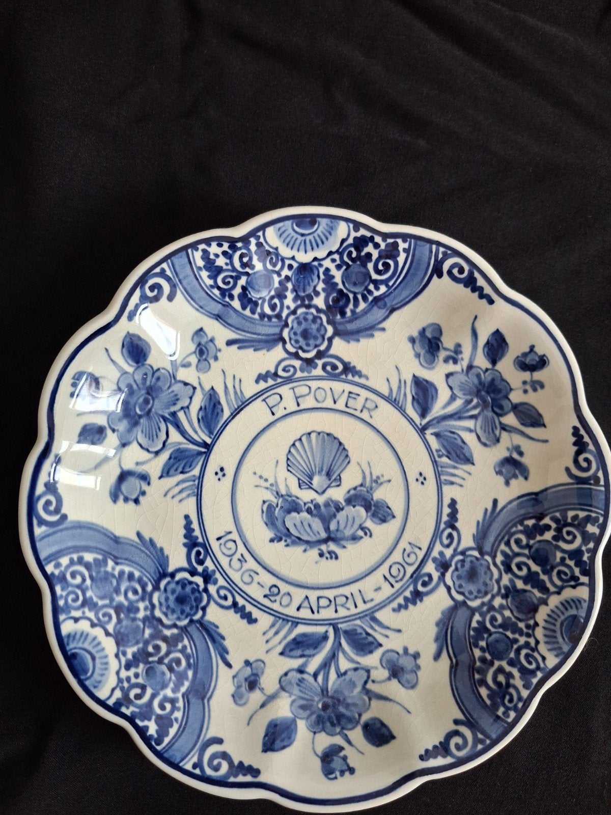 Prachtig delfts blauw bord van de Shell Pernis, Ophalen of Verzenden