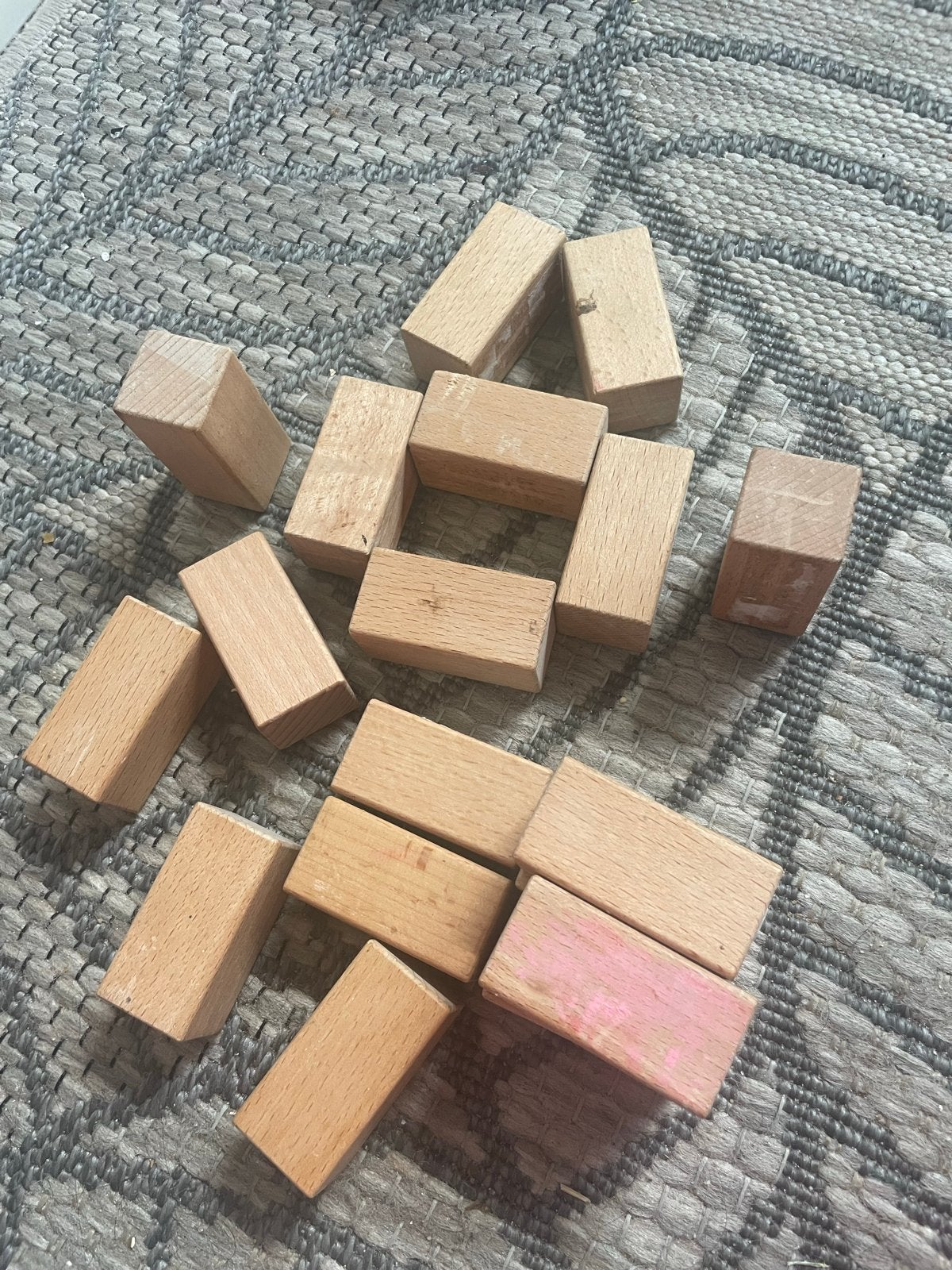 Houten bouwblokken - Diverse maten, Ophalen of Verzenden, Gebruikt, Overige merken