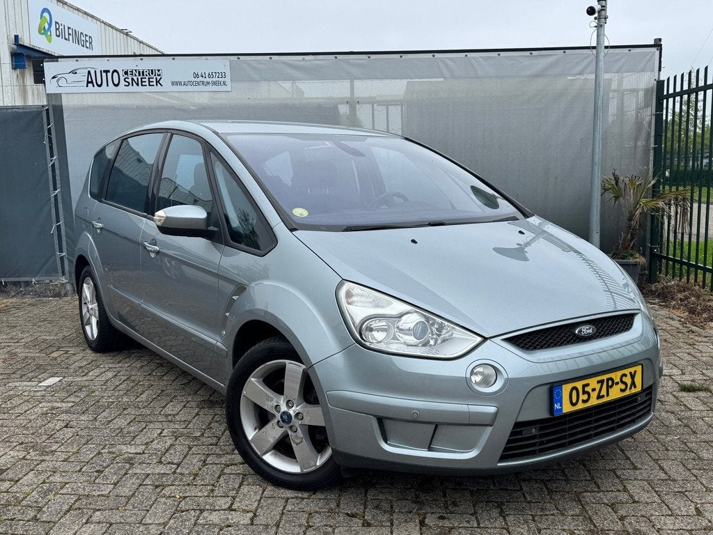 Ford S-Max 2.3-16V - AUT - Clima - Cruise - PDC, Auto's, Ford, Stof, Zwart, 4 cilinders, Bedrijf