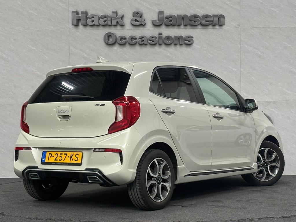 Kia Picanto 1.0 DPi GT-Line Automaat Camera Leder Navi, 877 kg, Gebruikt, Lichtsensor, Bruin