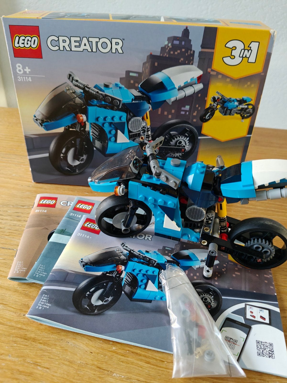 LEGO Creator 3in1 Motorfiets 31114, Ophalen of Verzenden, Zo goed als nieuw