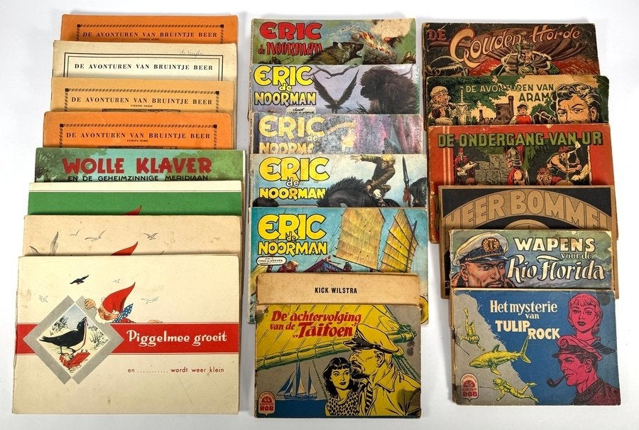 687. Eric de Noorman, Bruintje Beer, Piggelmee, '40-'60, Boeken, Stripboeken, Meerdere stripboeken, Ophalen, Gelezen