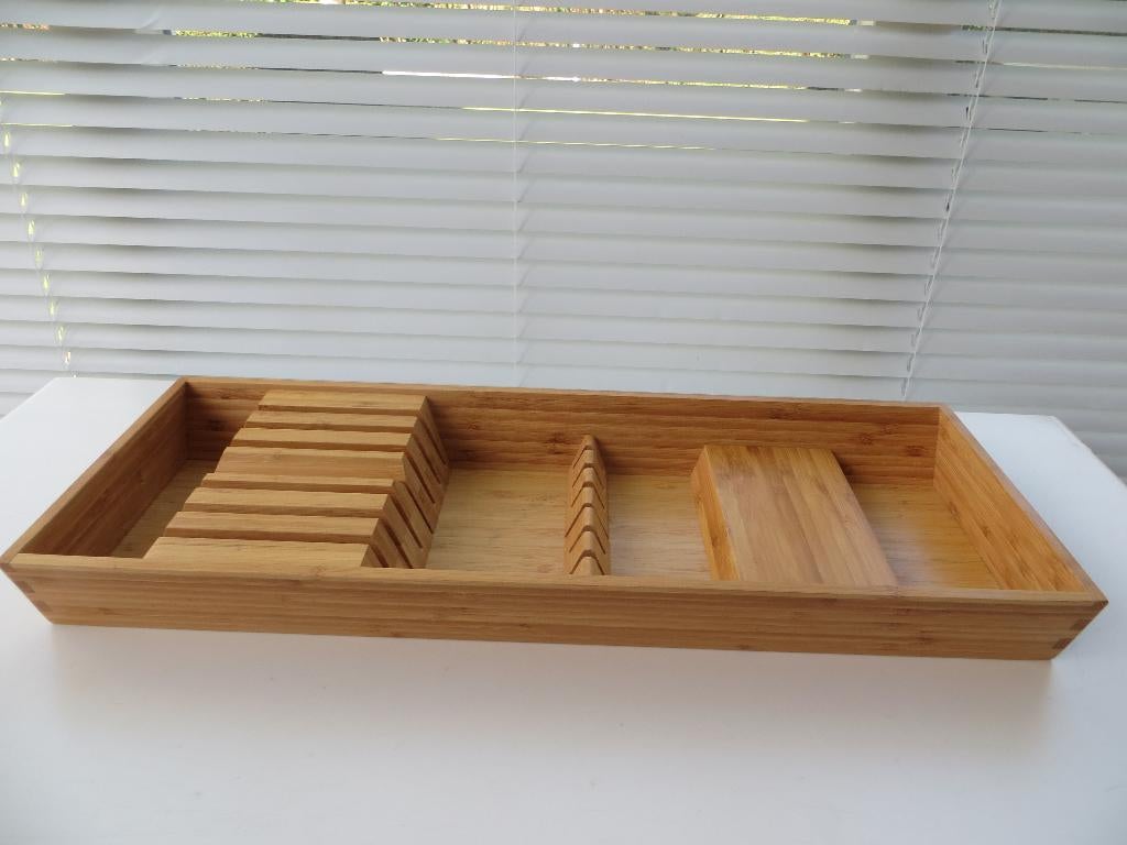 IKEA Bestekbak UPPDATERA/ VARIERA Bamboe 20x50 cm NIEUW, Ophalen of Verzenden, Nieuw, Hout
