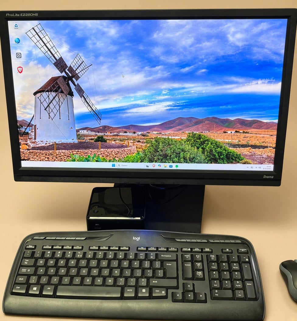 Complete Intel NUC i5 + 22" iiyama monitor Windows 11pro, Computers en Software, Desktop Pc's, Ophalen, Gebruikt, 2 tot 3 Ghz
