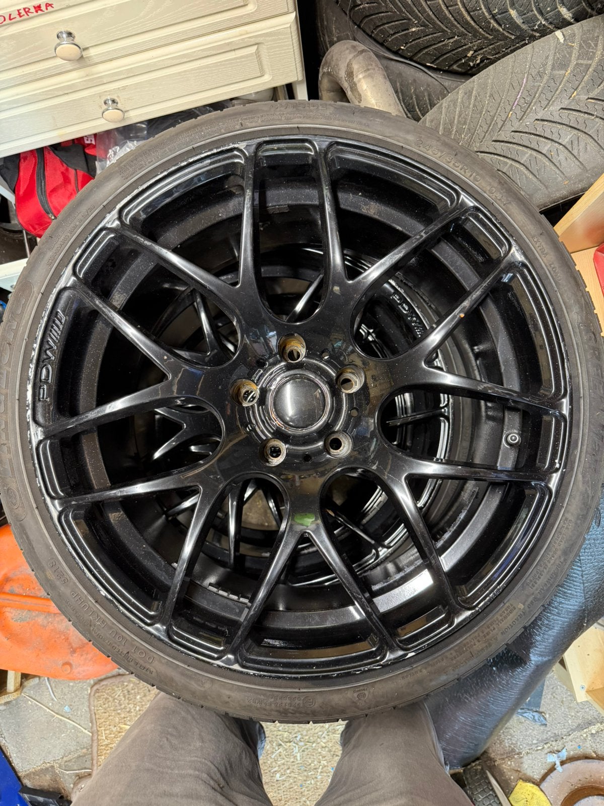 19 inch lichtmetalen velgen, afkomstig van een BMW E90 330i, Ophalen