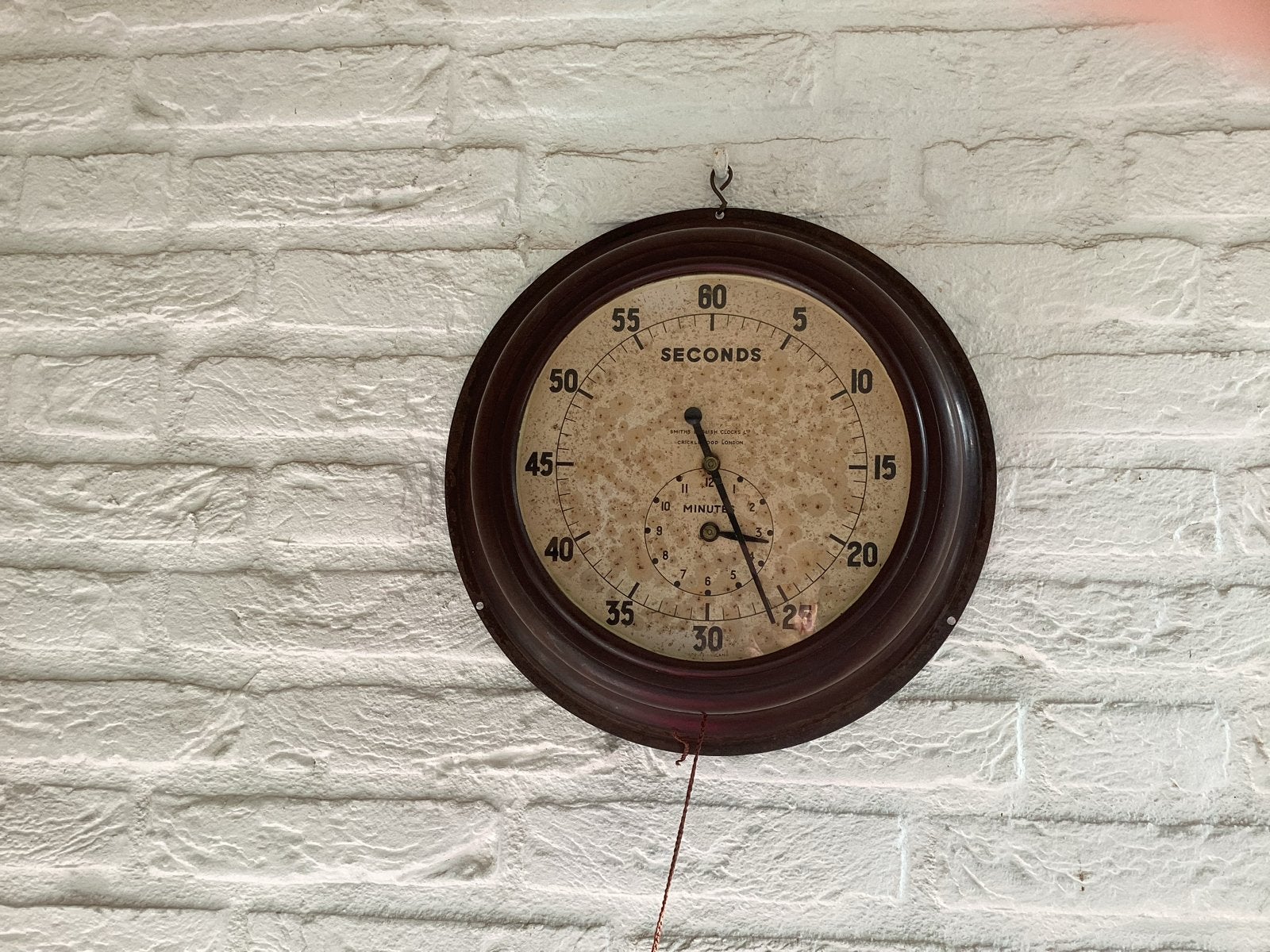 Vintage wand stopwatch met secondewijzer, Ophalen of Verzenden