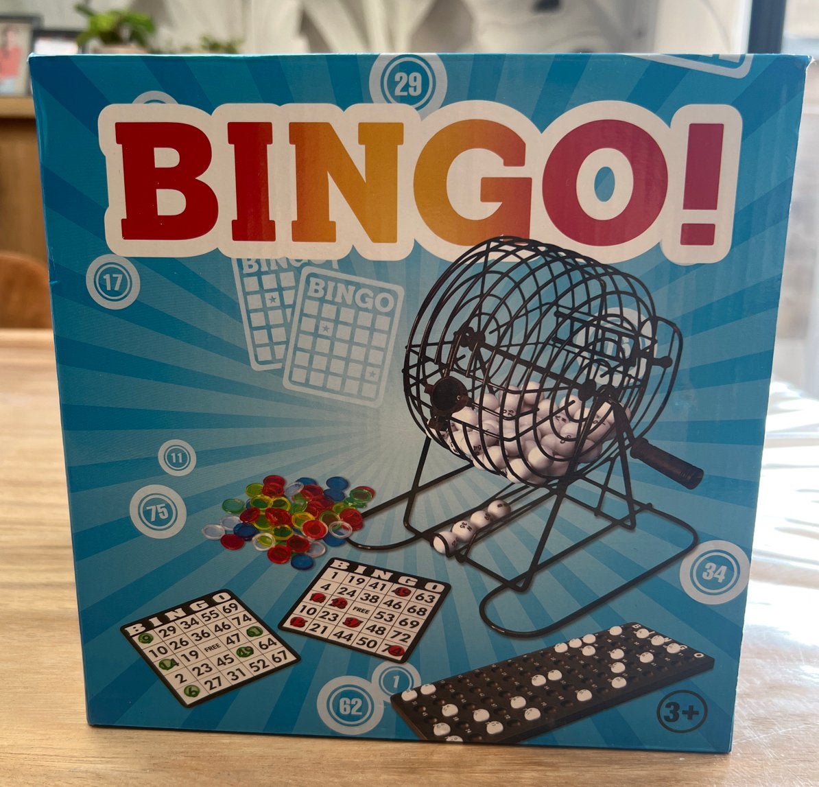 Bingo Spel - Compleet met Bingomolen en Kaarten, Hobby en Vrije tijd, Gezelschapsspellen | Bordspellen, Gebruikt, Vijf spelers of meer