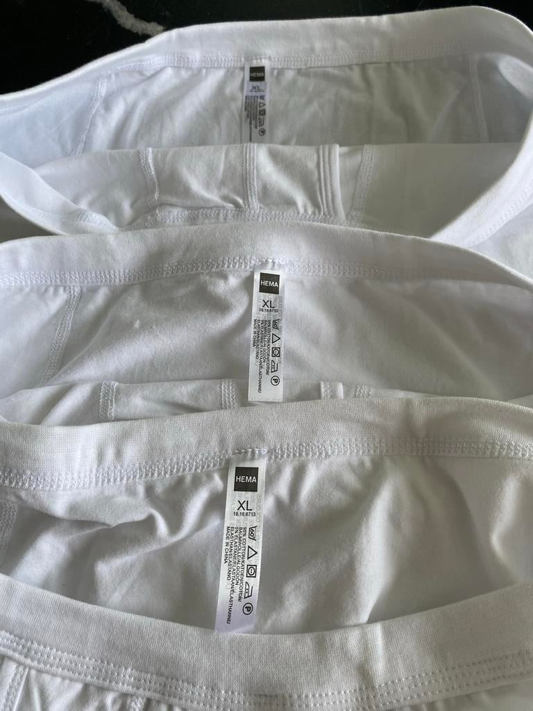 3 witte HEMA boxershorts XL, Kleding | Heren, Ophalen of Verzenden, Wit, Boxer