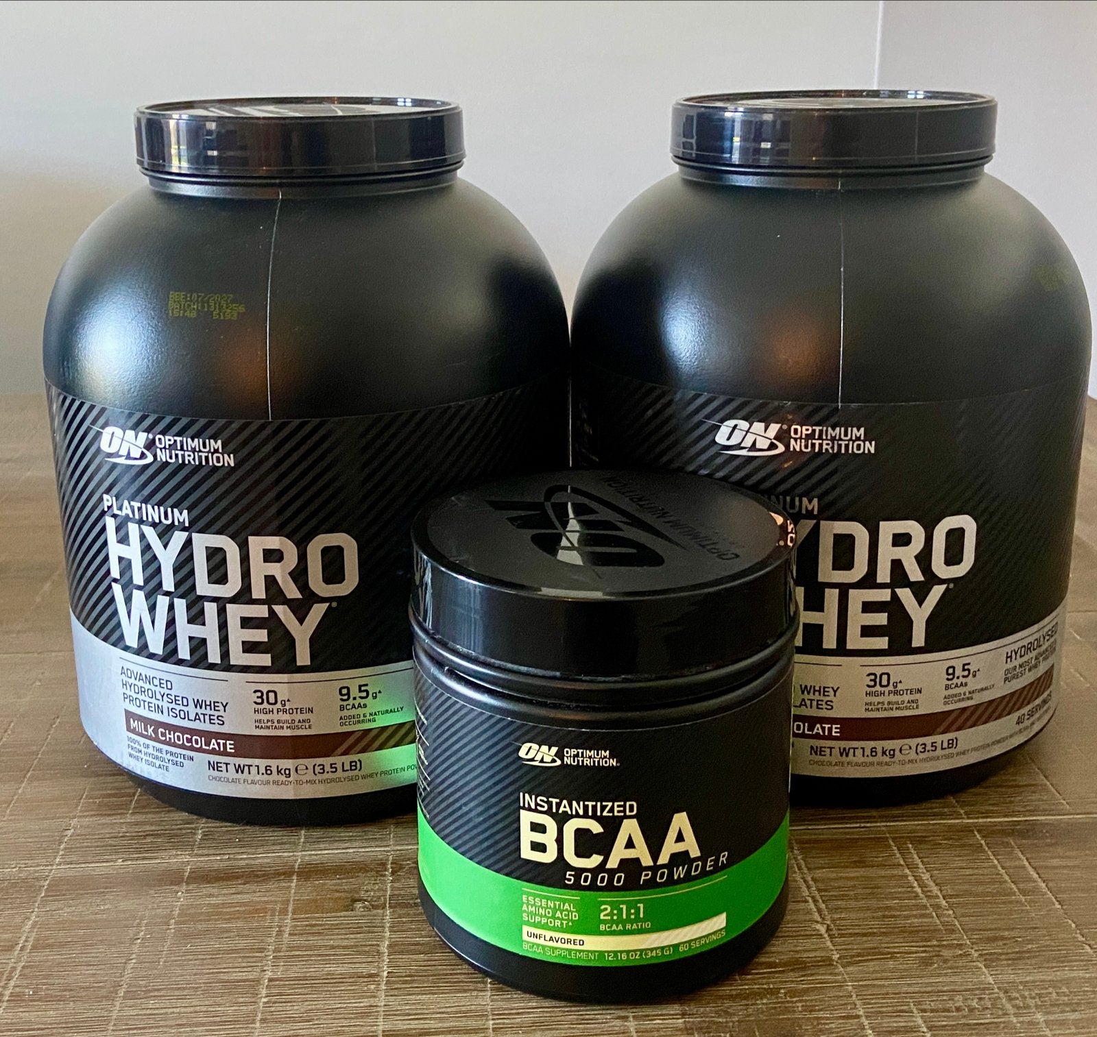 Optimum Nutrition Hydro Whey & BCAA Poeder, Ophalen of Verzenden, Nieuw, Poeder of Drank