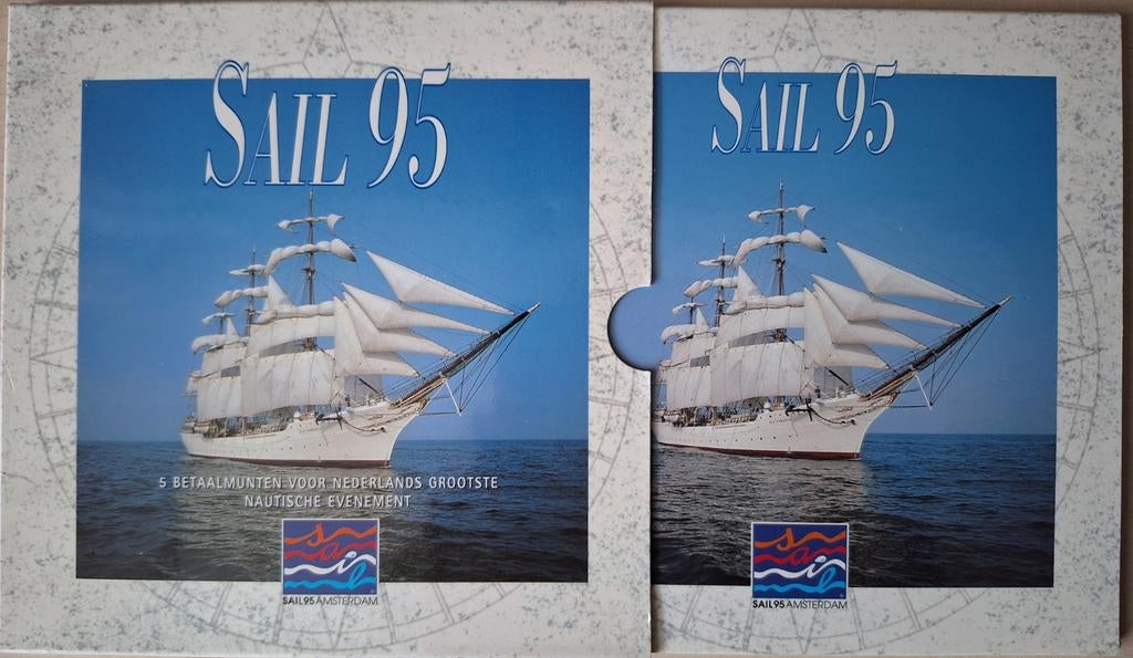 Muntset Sail 1995, Postzegels en Munten, Ophalen of Verzenden, Koningin Beatrix