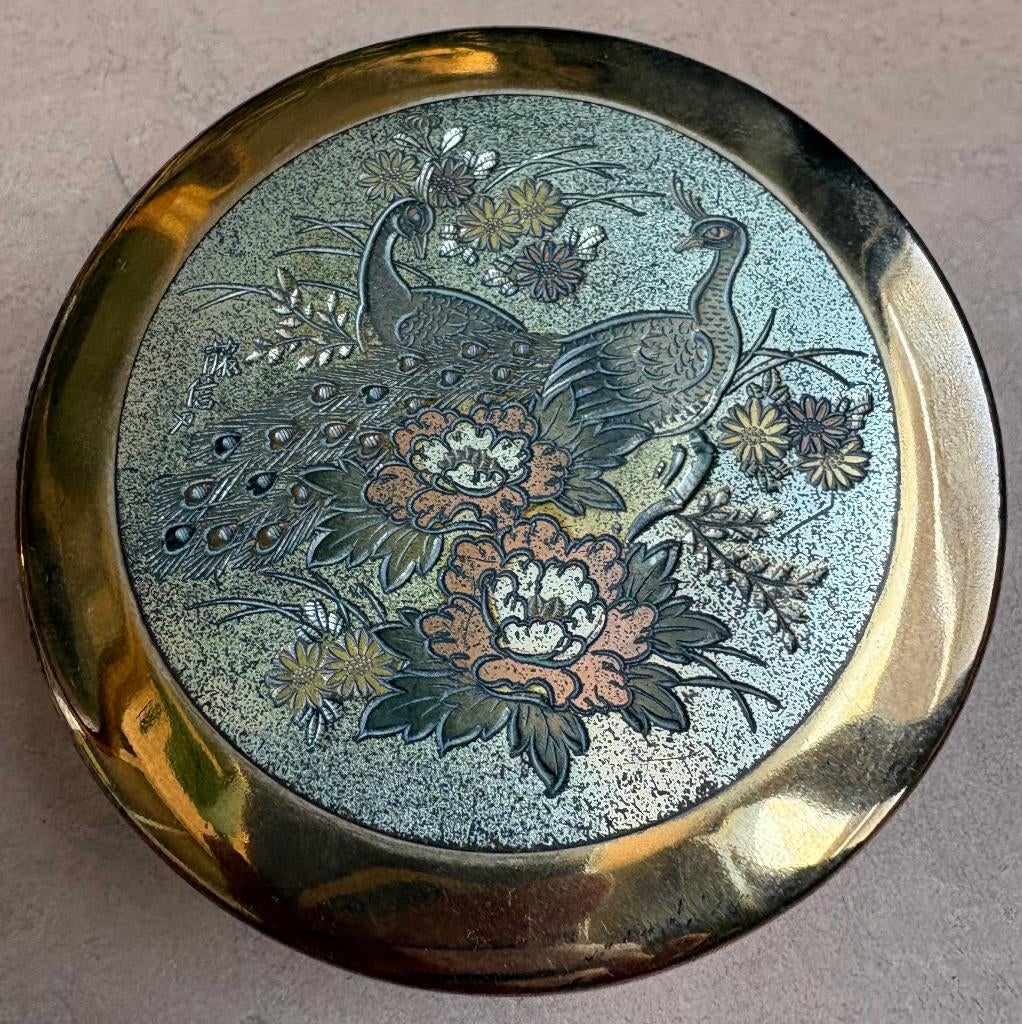 Japans sieradendoosje, met deksel in chokin stijl, Antiek en Kunst, Ophalen of Verzenden