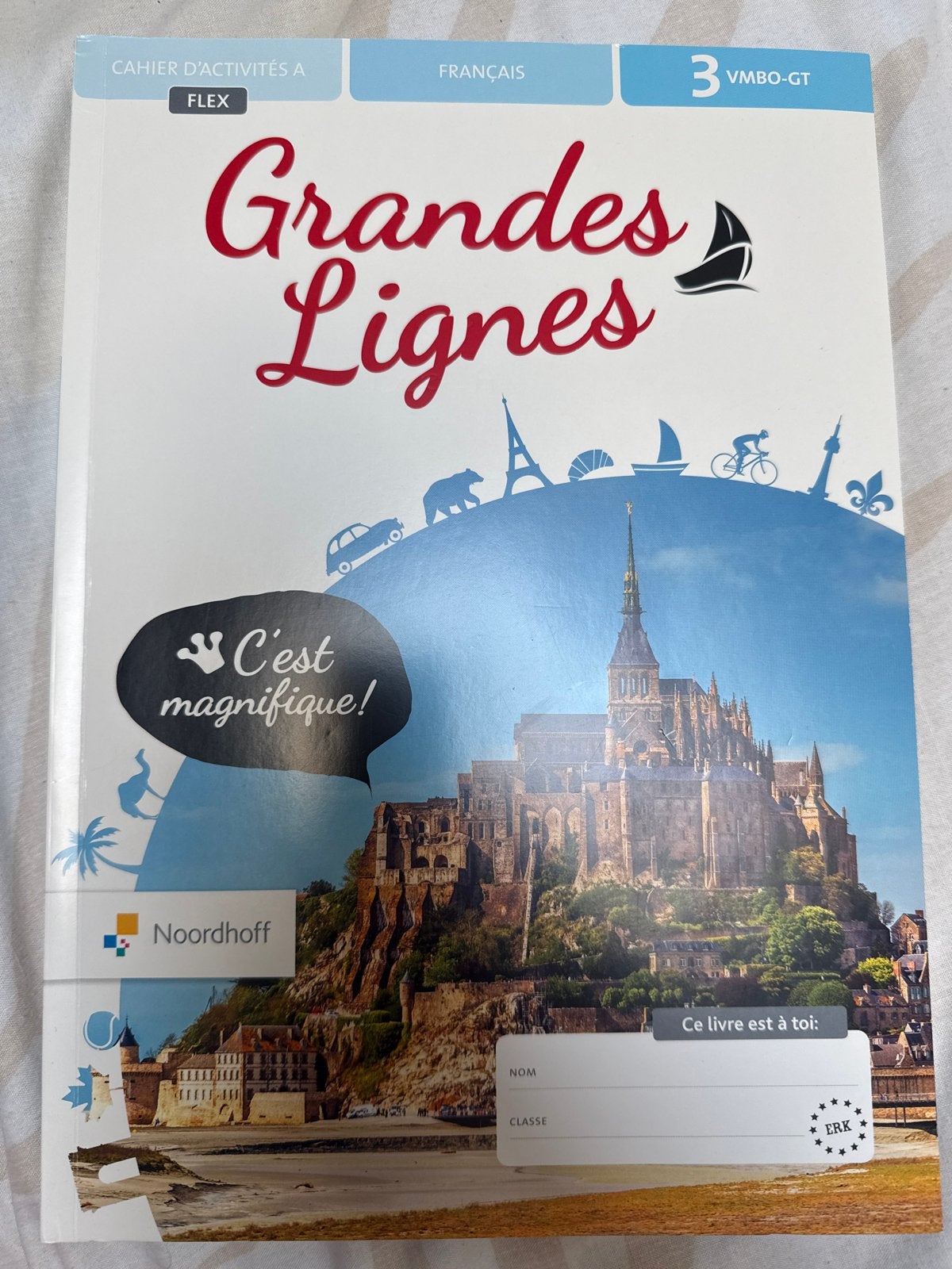 Grandes Lignes Cahier d'activités A Frans 3 VMBO-GT, Boeken, Ophalen of Verzenden, Zo goed als nieuw, MBO