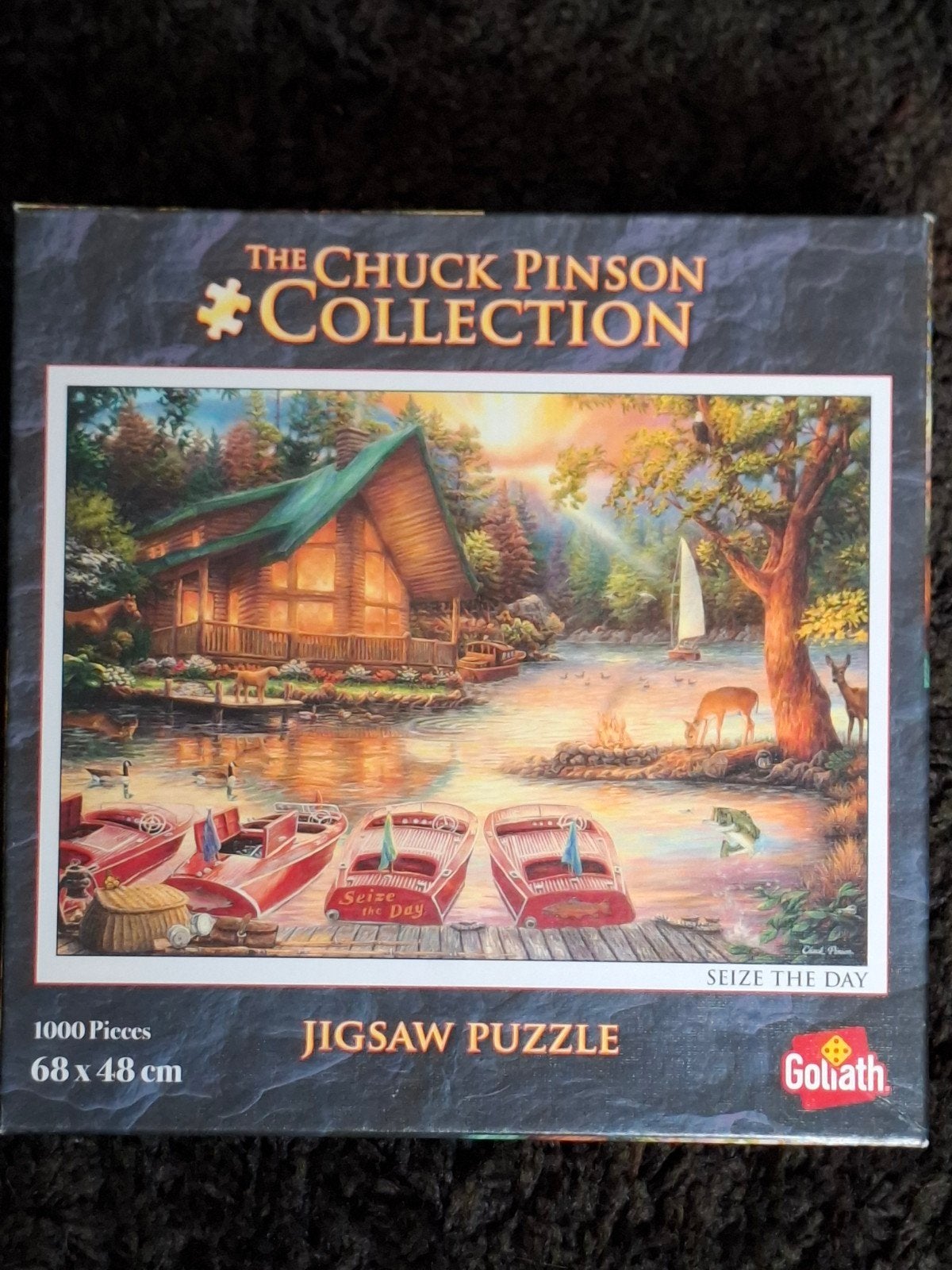 Puzzel Jigsaw met bootjes, Hobby en Vrije tijd, Ophalen of Verzenden, 500 t/m 1500 stukjes, Zo goed als nieuw