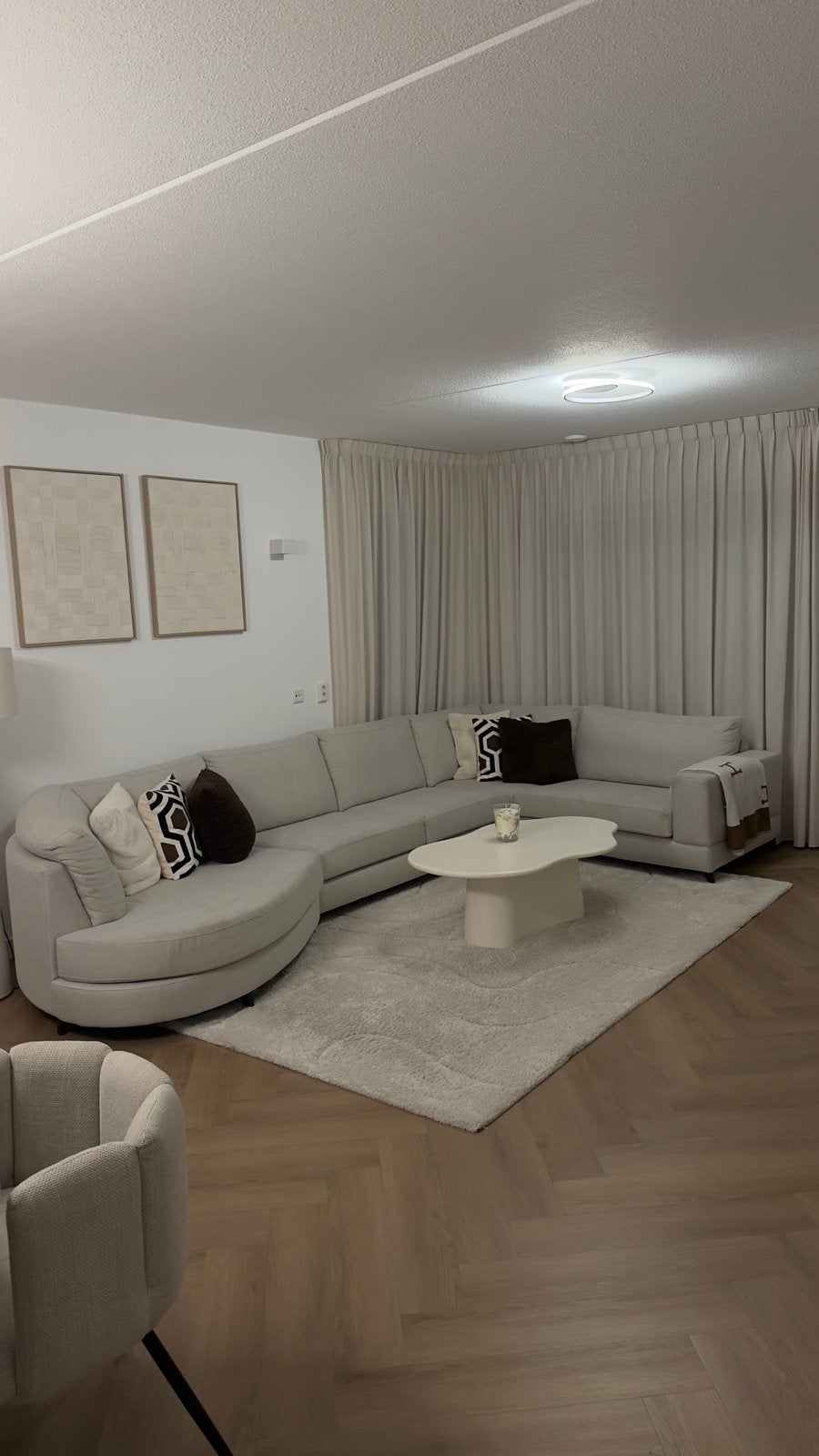 Grote hoekbank in zeer goede staat - 350 x 220 cm, Ophalen, Hoekbank, 300 cm of meer, Zo goed als nieuw