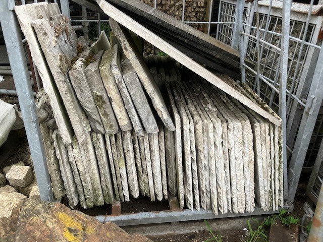 Antieke Marmer kerktegels 50x50 /40x40 +/- 70 stuks, Ophalen, Overige materialen, 30 cm of meer, Gebruikt