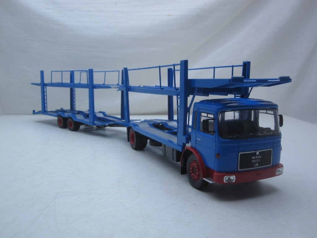 MAN Autotransporter 1:43 IXO, Ophalen of Verzenden, Nieuw, Bus of Vrachtwagen, Overige merken