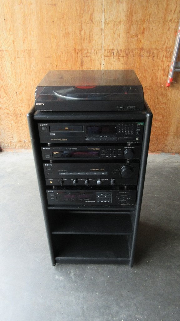 Sony Hifi platenspeler, CD, Cassette, Tuner, Versterker, Ophalen, Gebruikt
